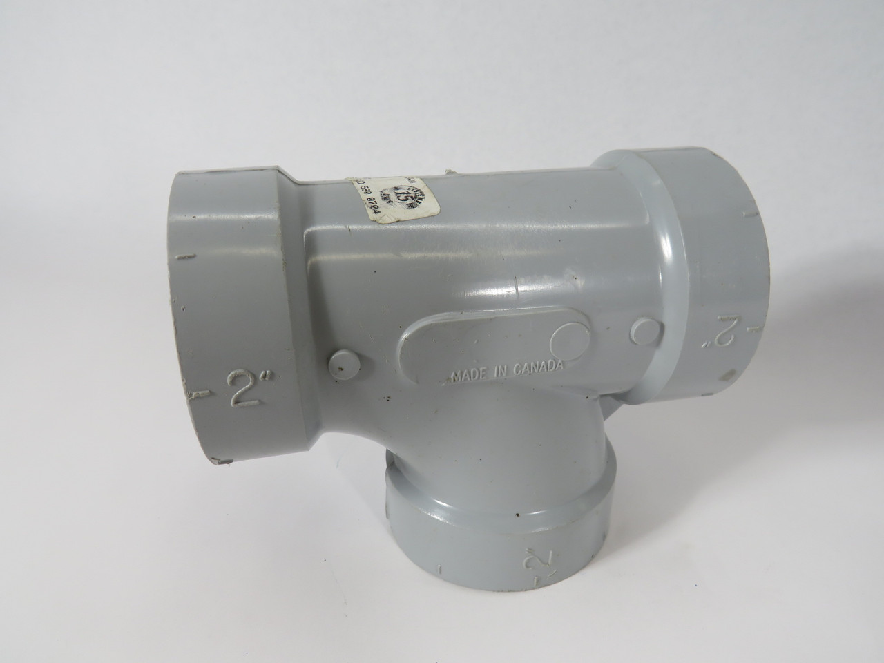 Ipex 026082 Grey PVC DWV Tee Fitting 2"OD SHELF WEAR NOP