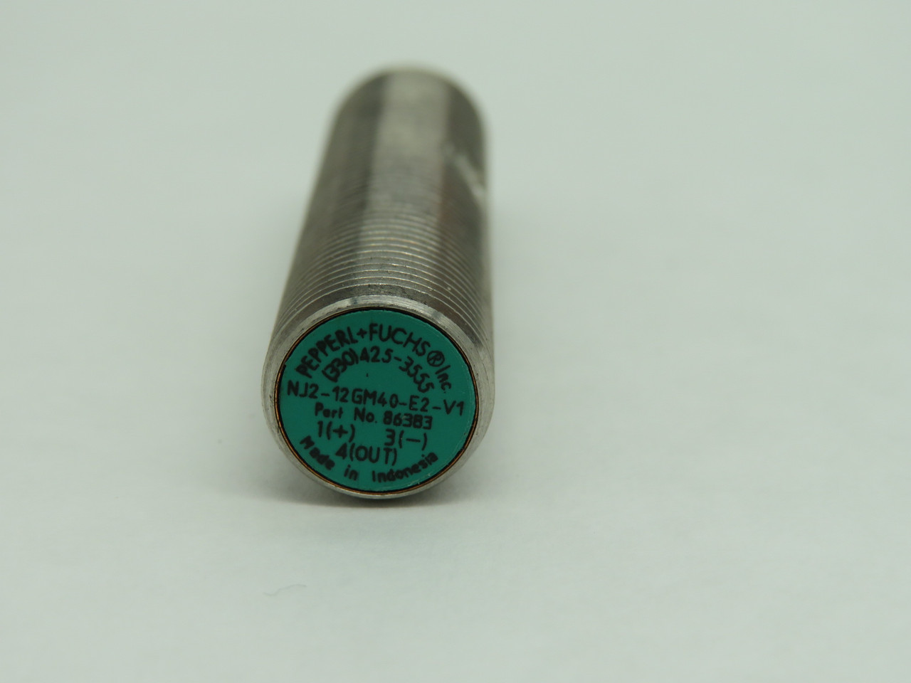 Pepperl+Fuchs NJ2-12GM40-E2-V1 Inductive Proximity Sensor 12mm Range 4P USED
