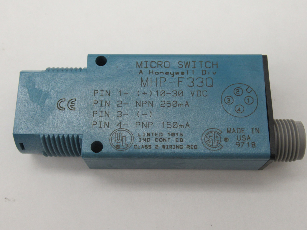 Honeywell Microswitch MHP-F33Q Fiber Optic Sensor 10-30VDC NPN 250mA NOP
