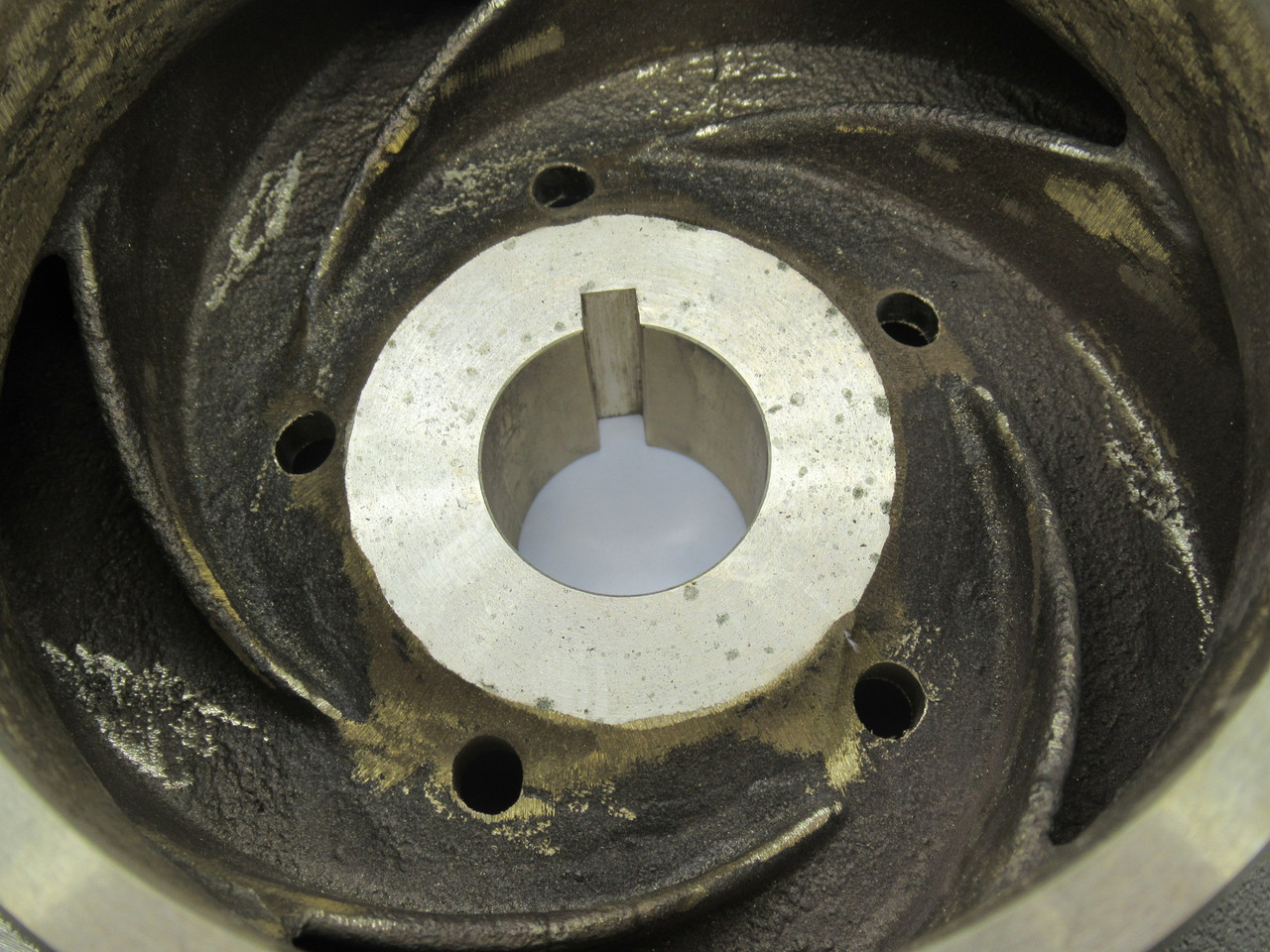 Auromet 96691730 5-Vane Bronze Impeller 10.5" OD 4" W 1-1/4" Bore USED