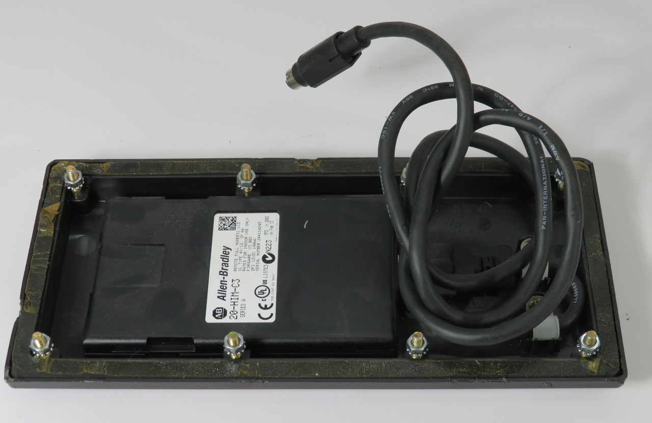 Allen-Bradley 20-HIM-C3 Ser. A Full Numeric LCD w/Cable 12VDC SHELF WEAR USED