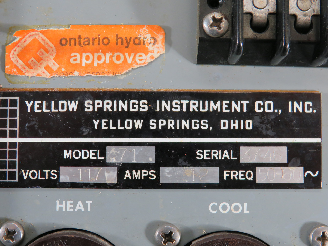 Yellow Springs Model 71 Thermistemp Temperature Controller 117V SHELF WEAR USED