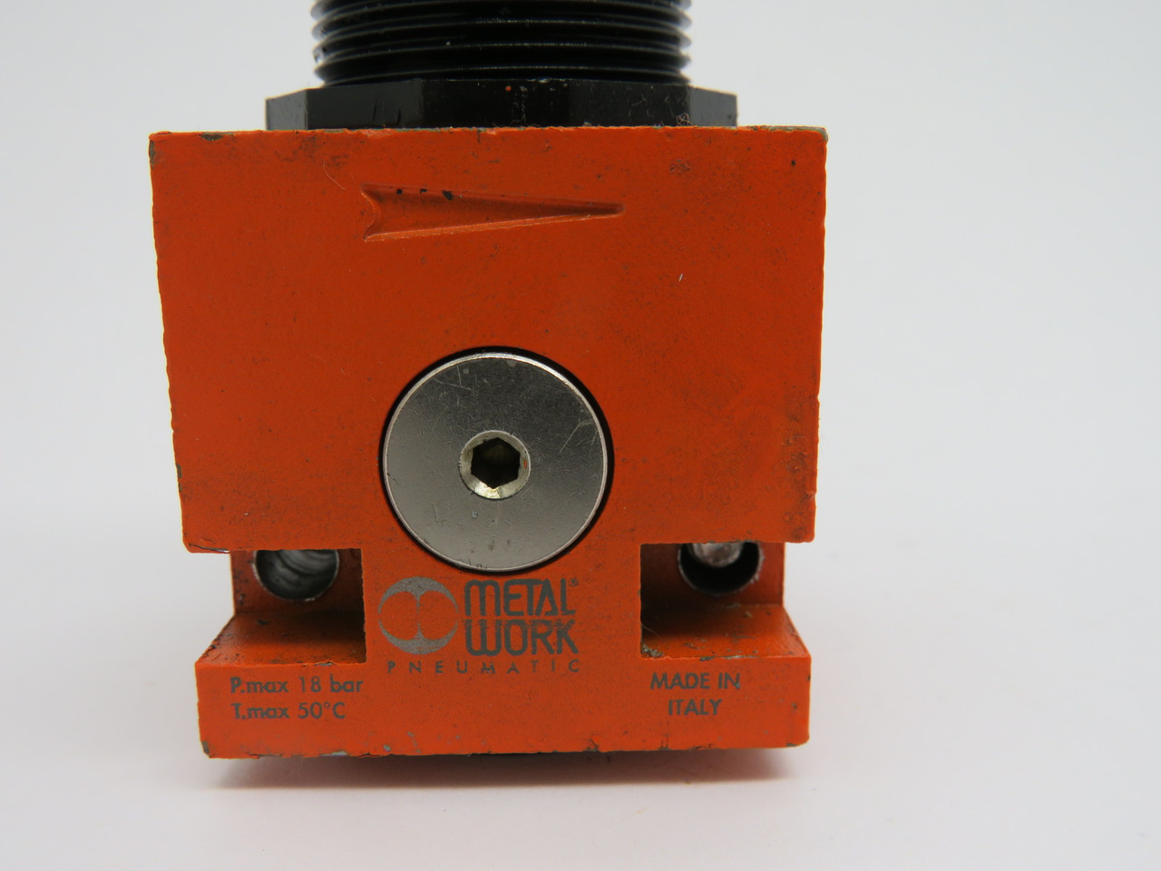 Metal Work 1202002 Pressure Regulator 0-8 Bar 1/4" Port Missing Screw USED