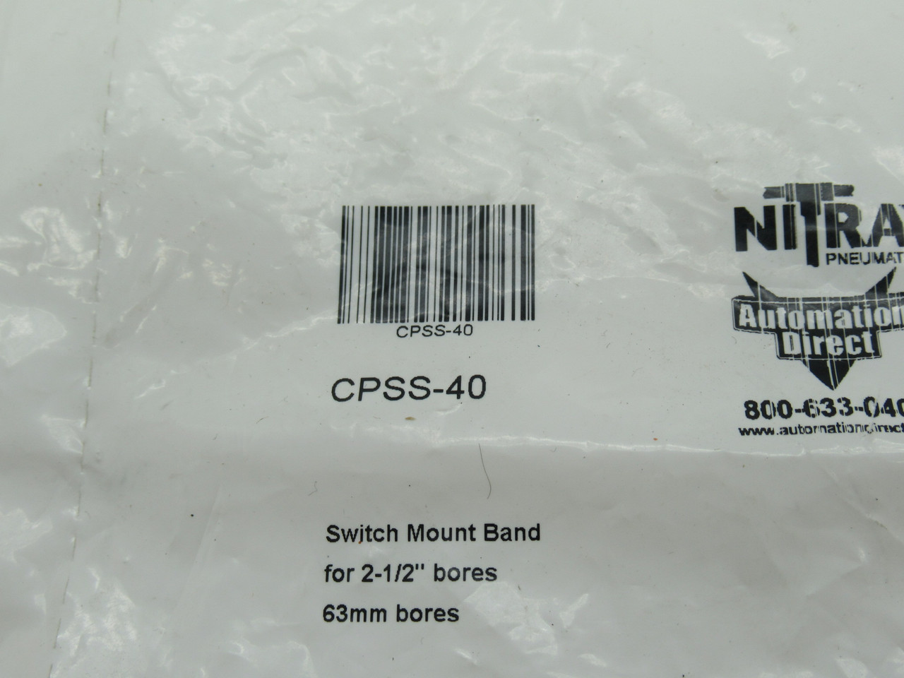 NITRA CPSS-40 Switch Mounting Band for 2-1/2" / 63mm Bore NWB
