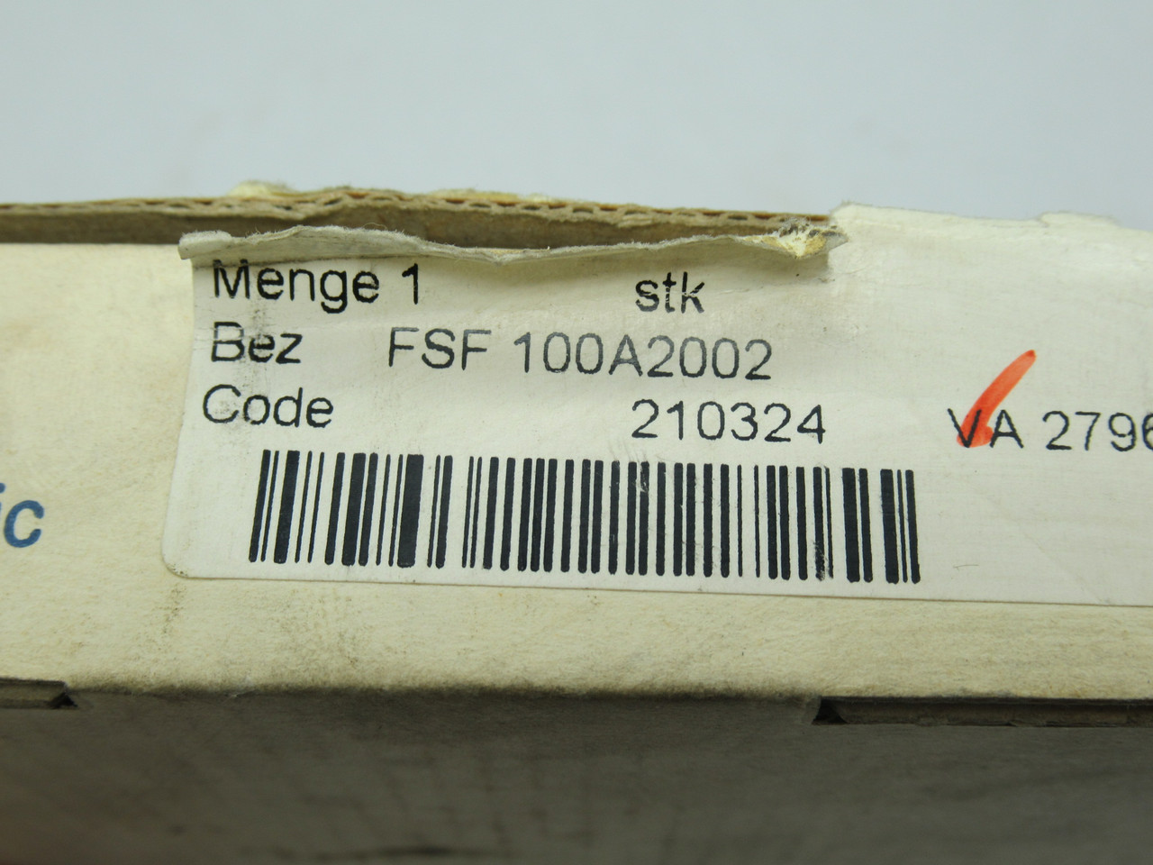Baumer FSF100A2002 Glass Fiber Optic Cable 860mm Range 100cm L SHELF WEAR NEW