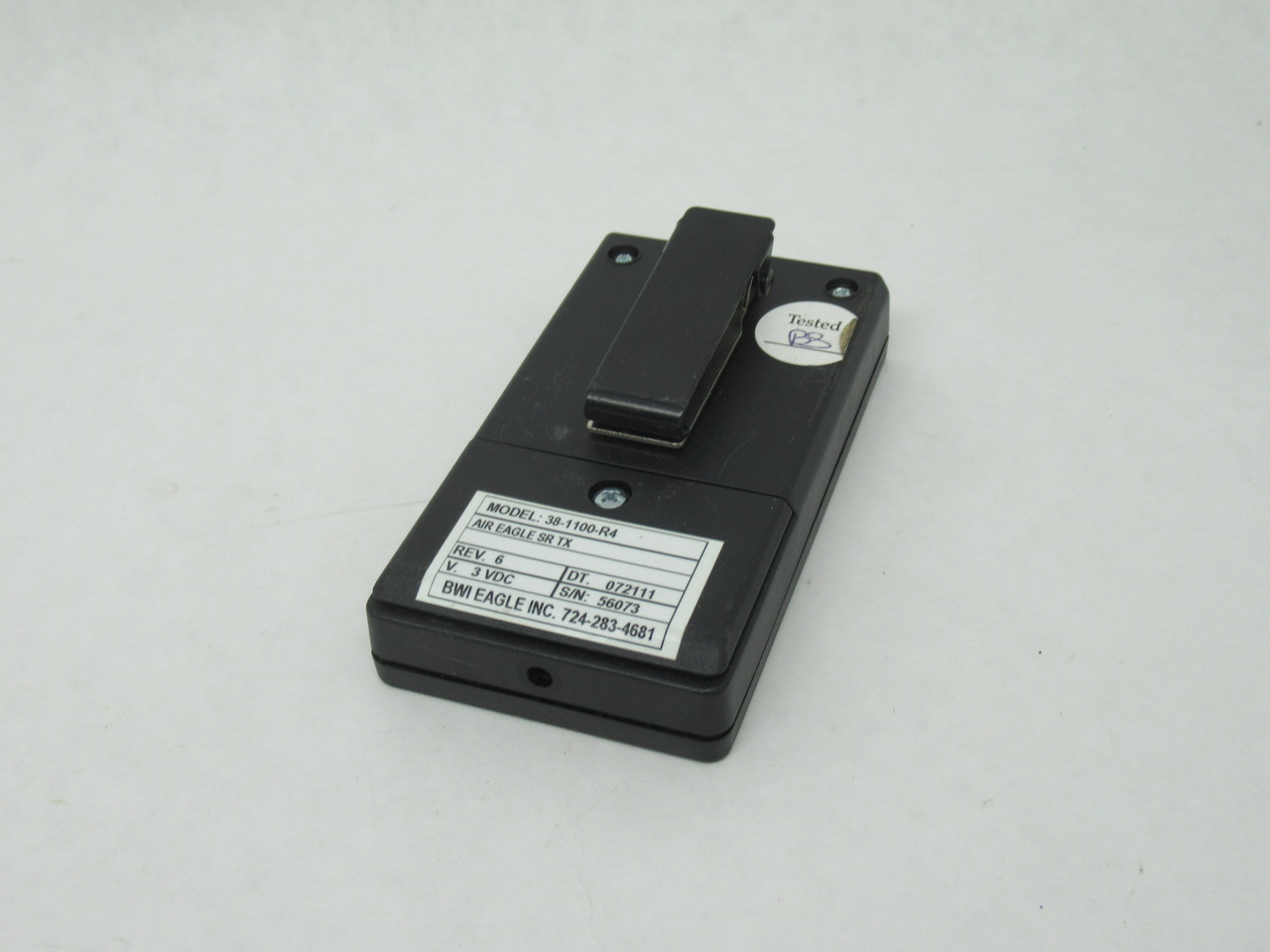 BWI Eagle 38-1100-R4 Remote Control Radio Frequency Transmitter 3VDC USED