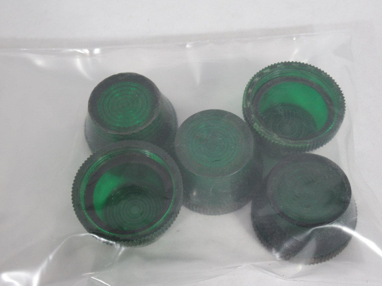 Allen-Bradley 800T-N26G Green Pilot Light Lens Lot of 5 USED