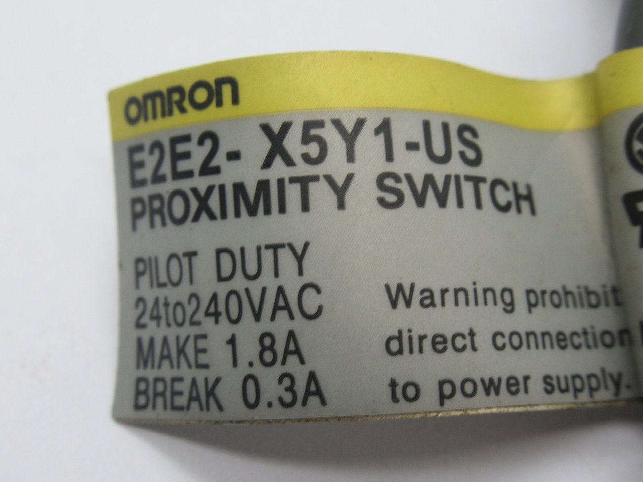 Omron E2E2-X5Y1-US Inductive Proximity Sensor 24-240VAC SHELF WEAR NOP