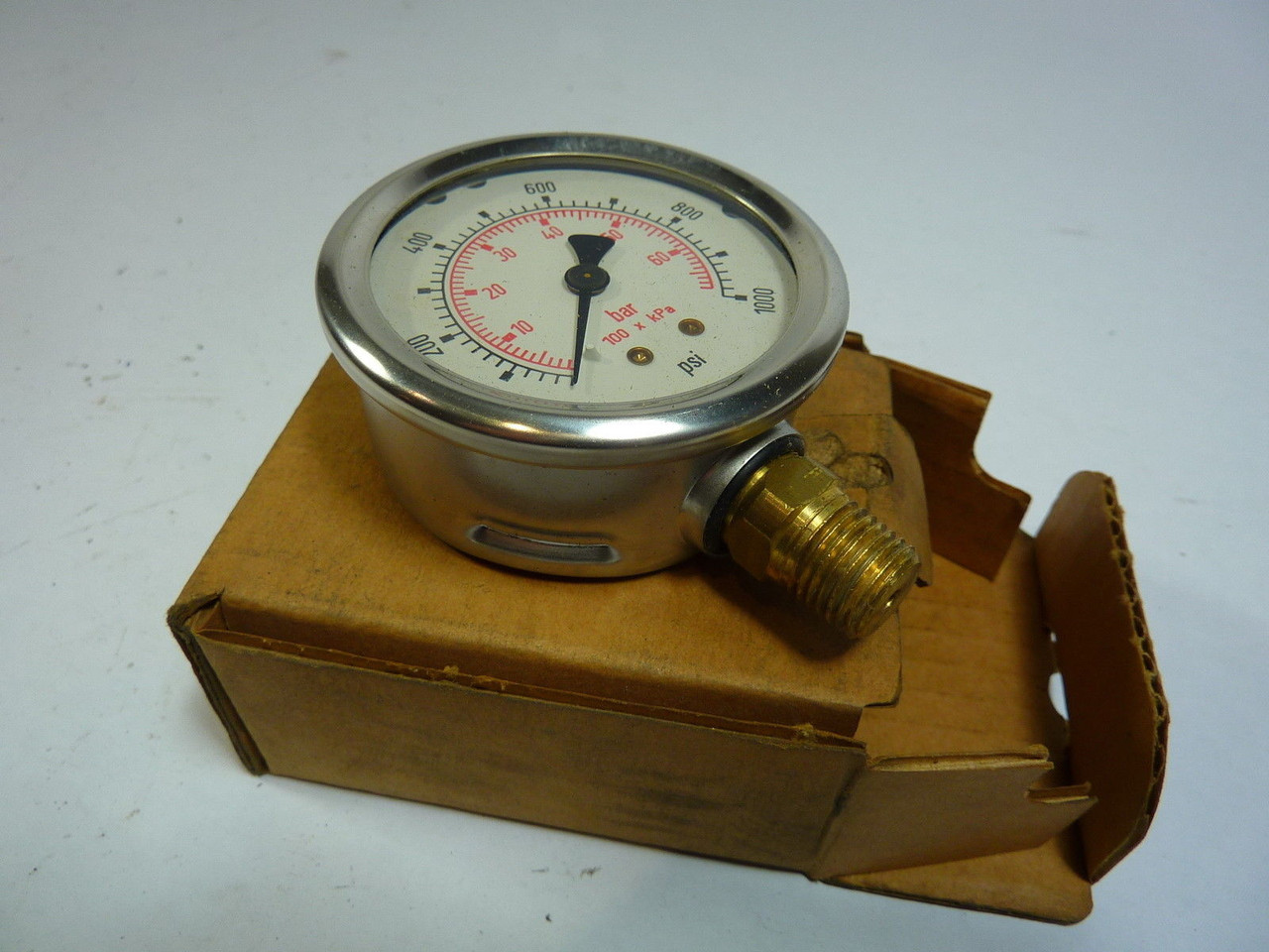 Western Hydraulics 25SGSB10 Gauge 0-1000 PSI  NEW