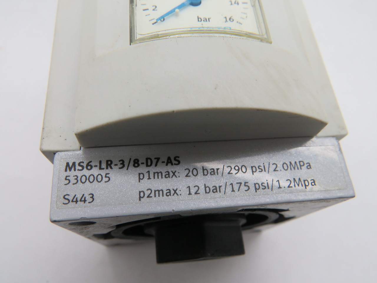 Festo MS6-LR-3/8-D7-AS 53005 Pressure Regulator USED