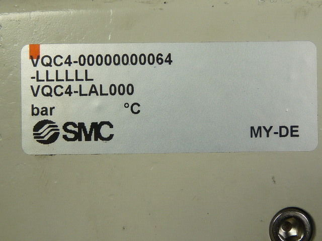 SMC VQC4-LAL000 MY-DE Pneumatic 3-Port Valve Manifold USED