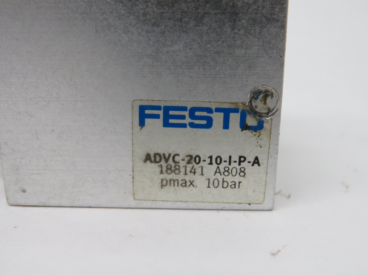 Festo 188141 ADVC-20-10-I-P-A Short Stroke Cylinder 10BAR USED