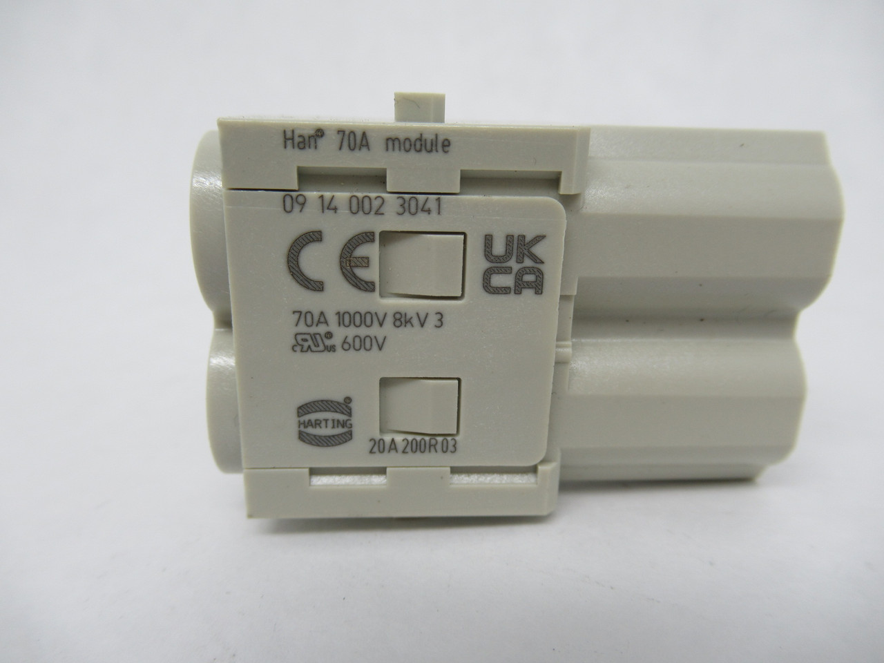 Harting 09140023041 Male Crimp Module 70A 1000V 2-Position NOP