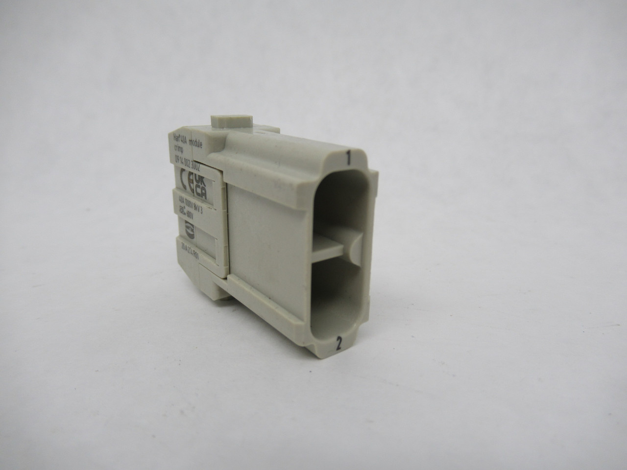 Harting 09140023002 Male Crimp Module 40A 1000V 2-Position NOP