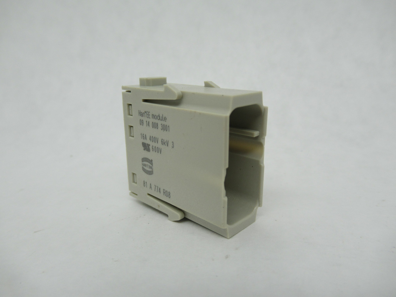 Harting 09140083001 Male Crimp Module 16A 400V 8-Position NOP