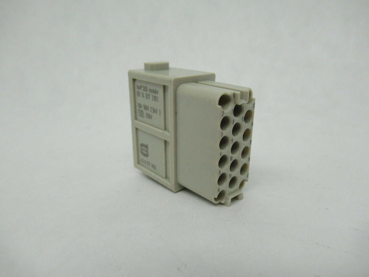 Harting 09140173101 Female Crimp Module 10A 160V 17-Position NOP