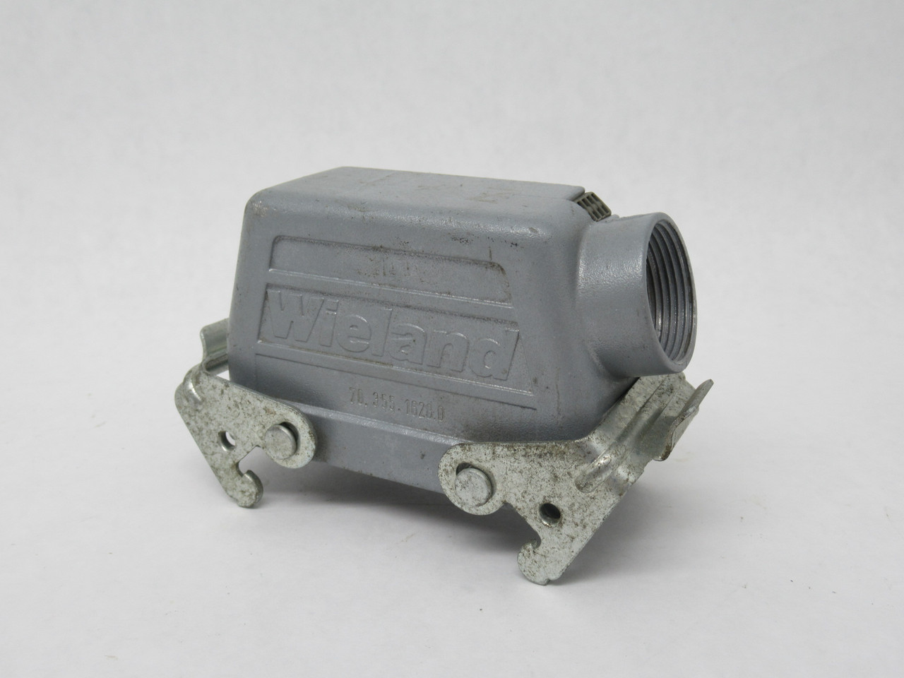Wieland 70.355.1628.0 Side Entry Hood PG21 Double Locking Levers USED