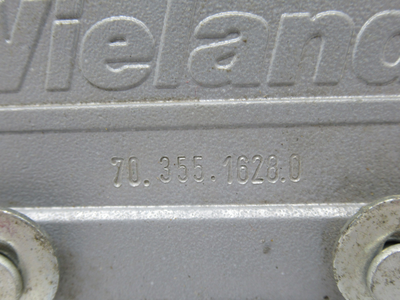 Wieland 70.355.1628.0 Side Entry Hood PG21 Double Locking Levers USED