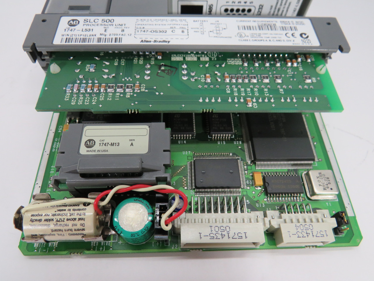 Allen-Bradley 1747-L531 Series E Processor Unit BROKEN MOUNT CLIP USED
