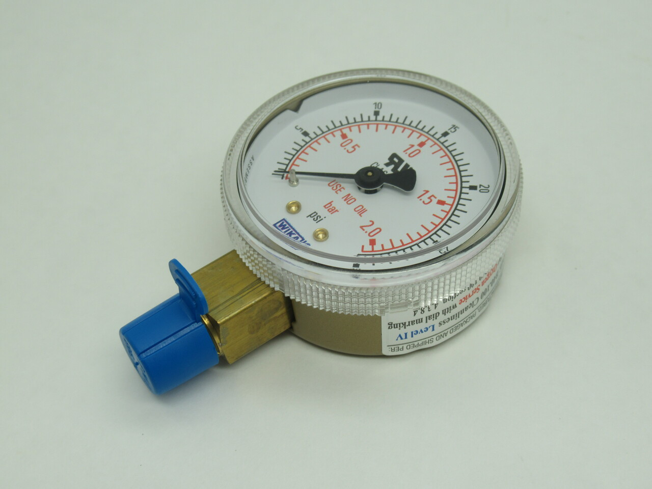 WIKA 56090905 111.11 Dry Gauge 0-30 psi 2" Diameter1/4" NPT Lower Mount NEW