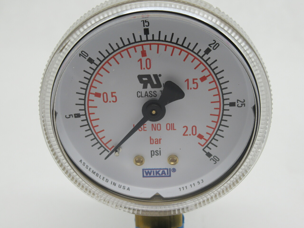 WIKA 56090905 111.11 Dry Gauge 0-30 psi 2" Diameter1/4" NPT Lower Mount NEW