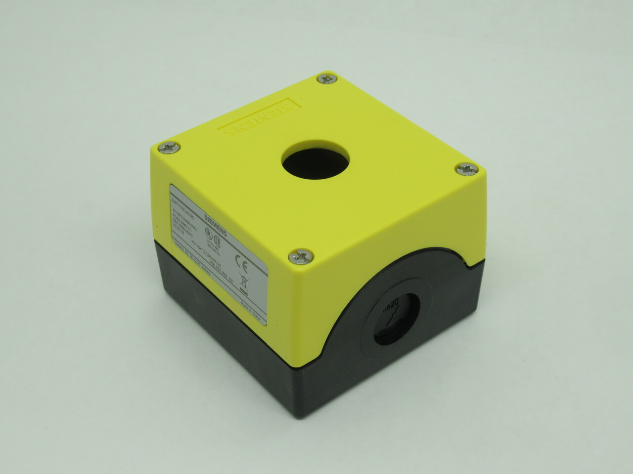 Siemens 3SU1801-0AA00-0AA2 Plastic Enclosure 1-Hole 22mm M20 Yellow NEW