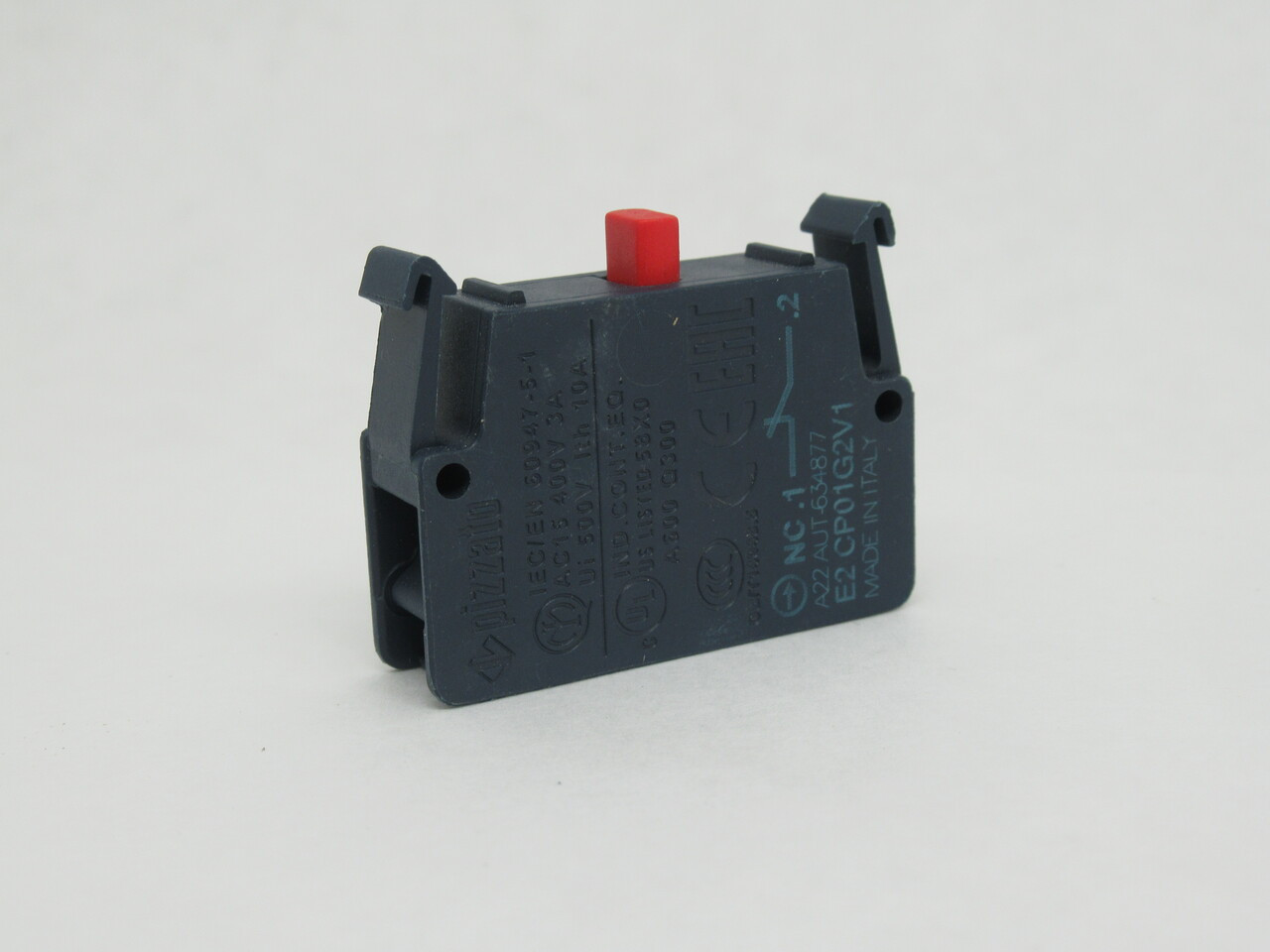 Pizzato E2 CP01G2V1 Panel Fixing Contact Block 500V 10A 1NC Slow Action NOP