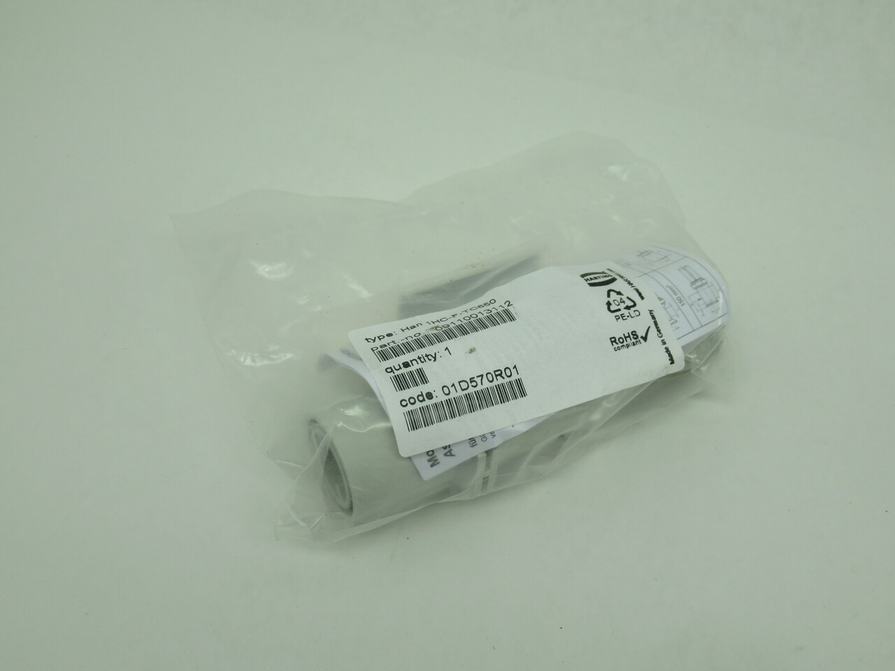 Harting 09110013112 Female Crimp Module 650A 4000V NWB
