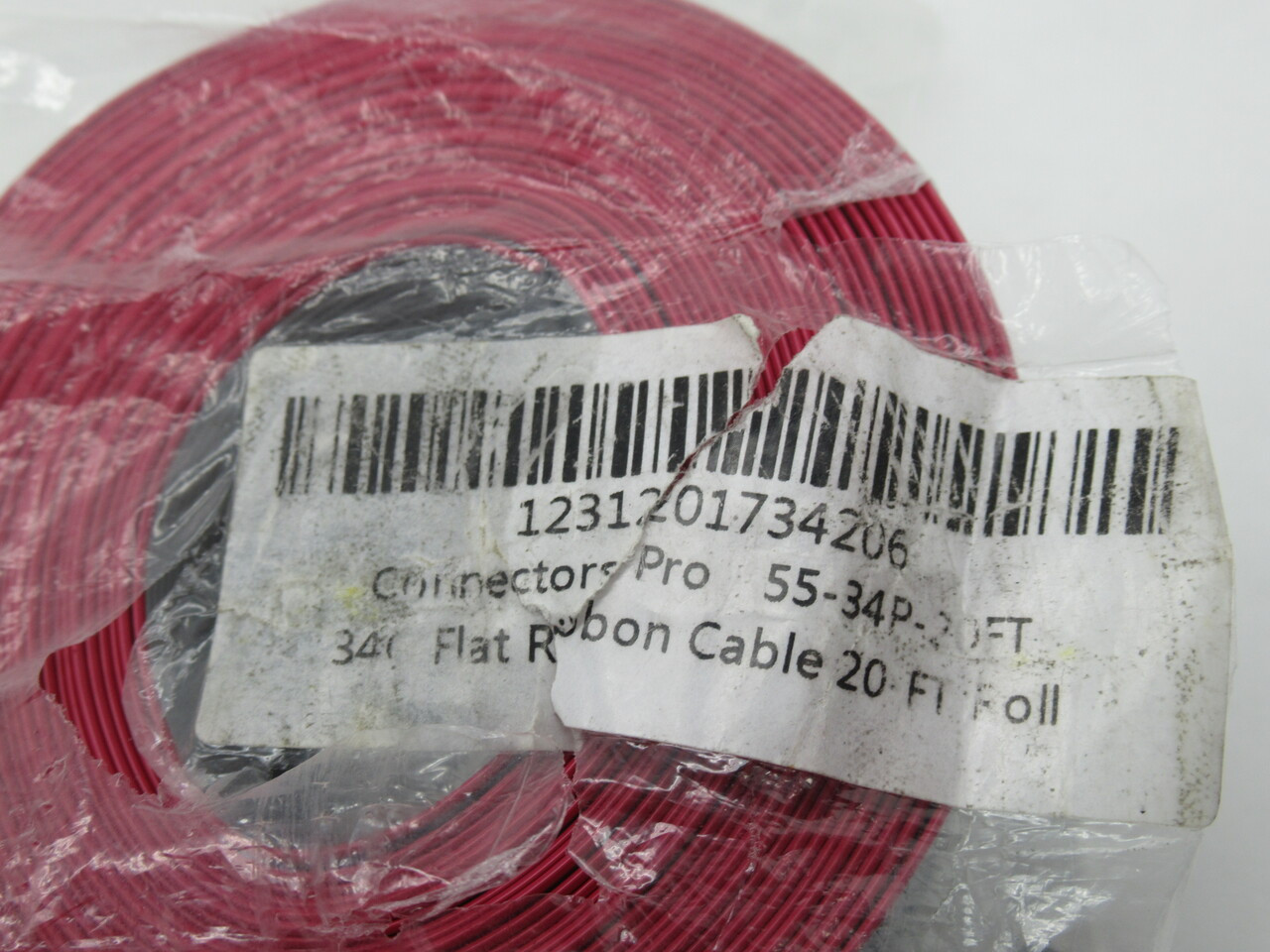 Connectors Pro 55-34P-20FT Ribbon Cable 34-Conductor 20' Length RIPPED BAG NWB