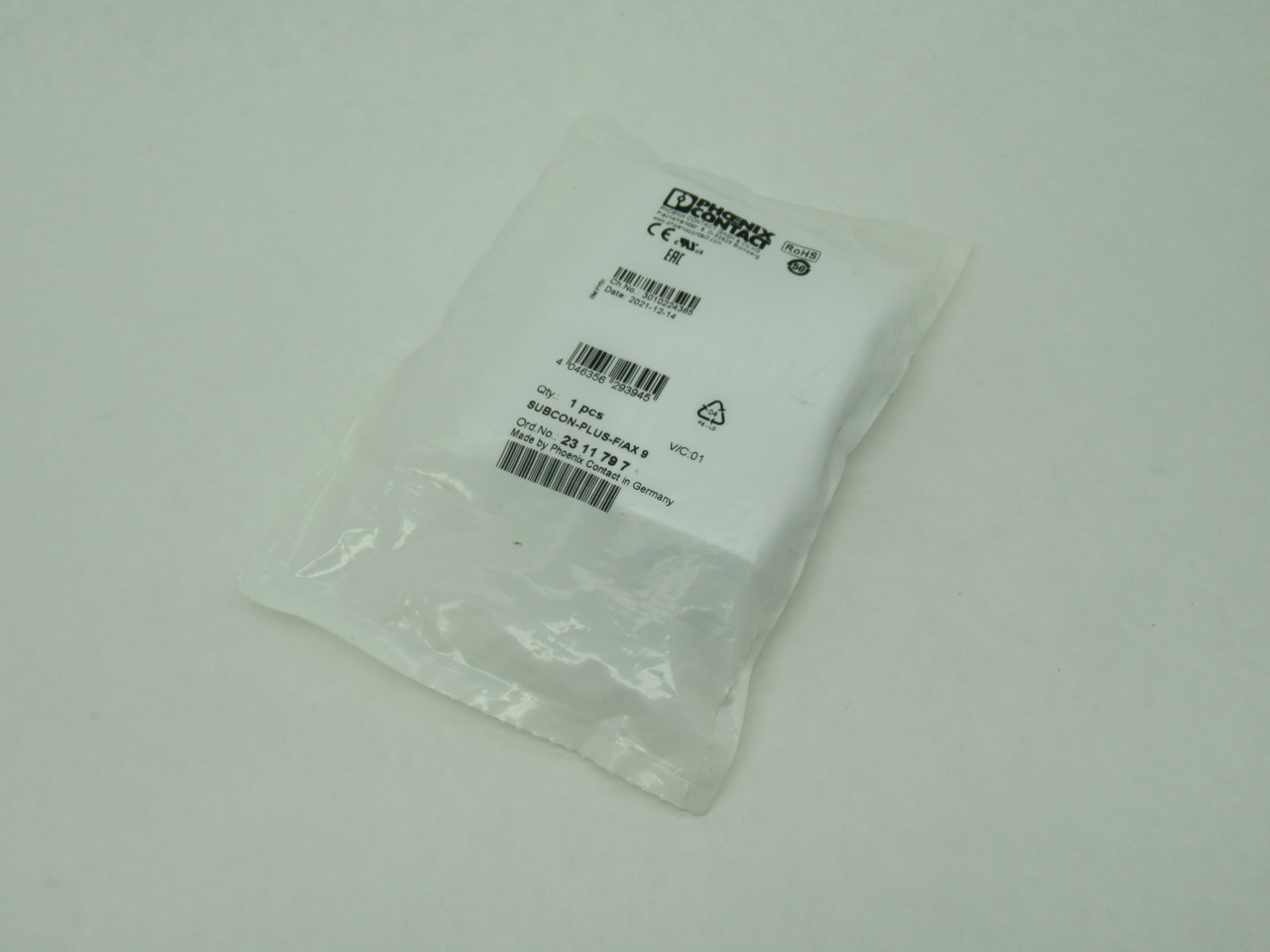 Phoenix Contact SUBCON-PLUS-F/AX 9 D-Sub Bus Connector Female 9-Position NWB