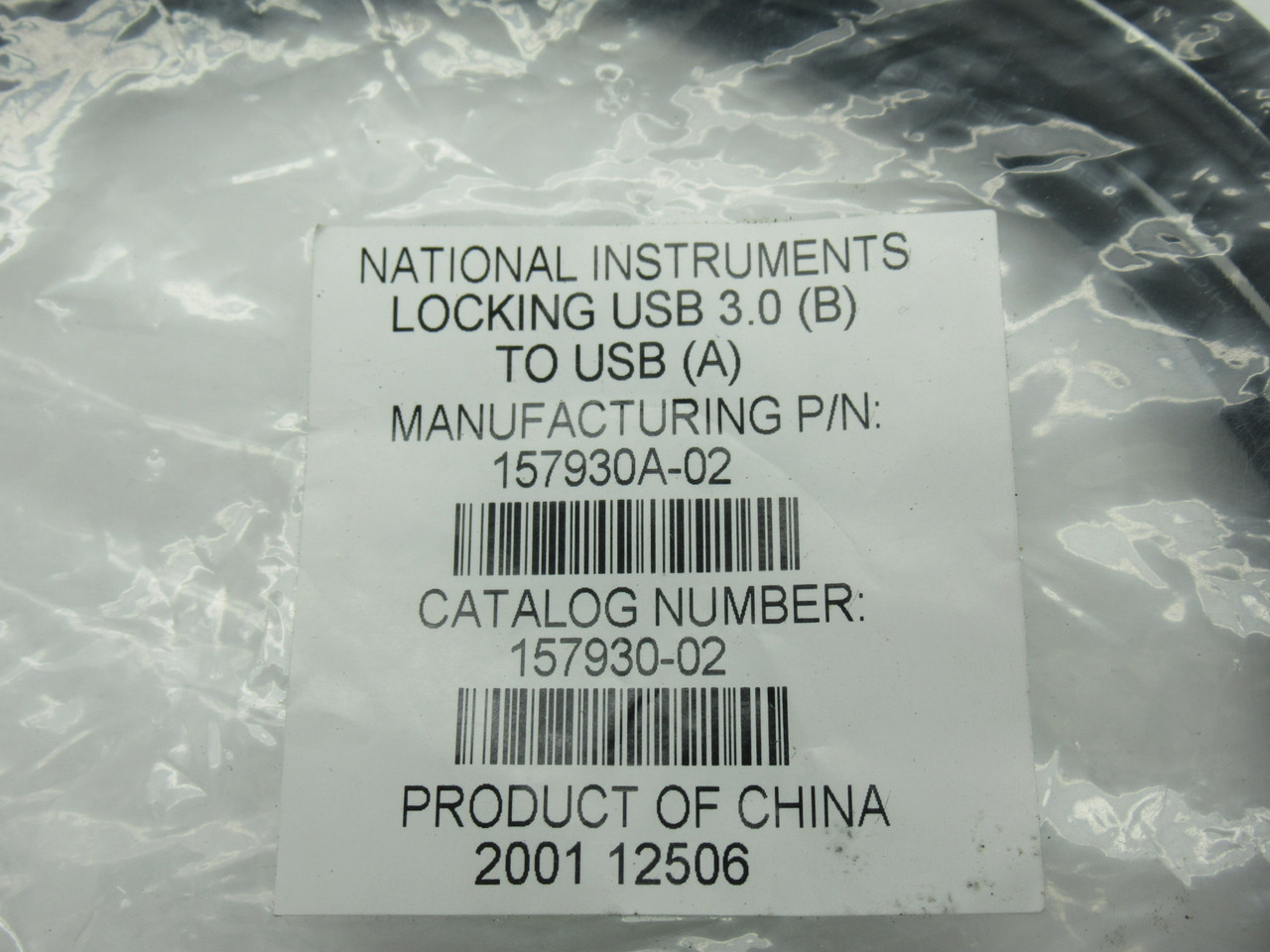 National Instruments 157930A-02 USB Cable Type 3.0 B to A 2m Length NWB