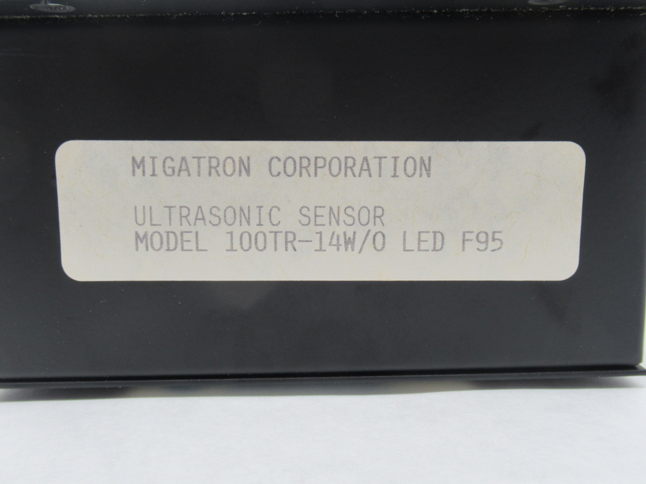Migatron RPS-100TR-14 Ultrasonic Sensor w/o LED 2-14" Range SHELF WEAR NEW