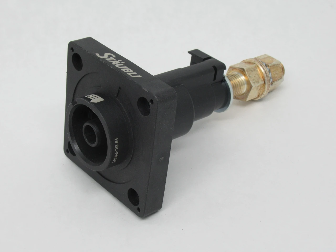 Staubli 16BL-PP/ET-C1 Panel Receptacle Threaded M16 Stud NO MOUNTING SCREWS NOP