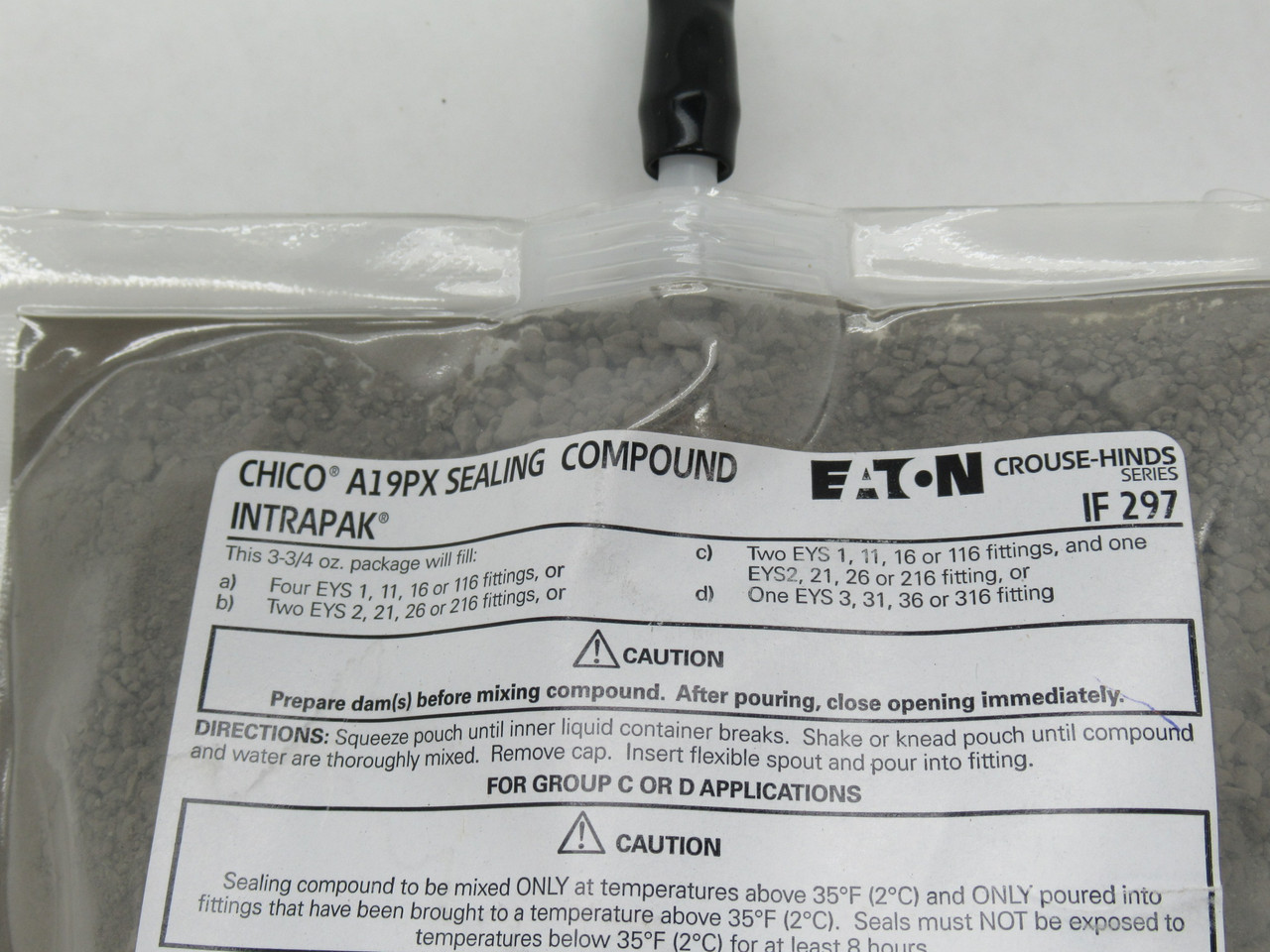 Eaton Crouse-Hinds CHICO A19 PX Intrapak Fitting Sealing Compound 3-3/4" oz. NWB