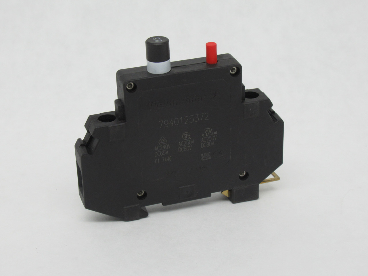 Weidmuller 7940125372 Supplementary Circuit Breaker 0.5A 250V 1-Pole NOP