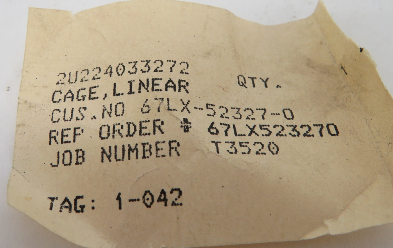 Fisher 2U224033272 2" Linear Cage for Valve SHELF WEAR NOP
