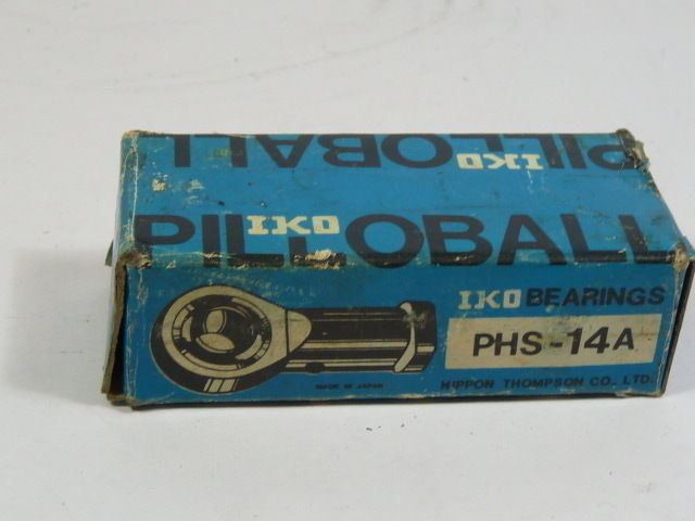IKO PHS-14A Female Right Hand Rod End 14mm Bore M14x2 Thread BOX DAMAGE NEW