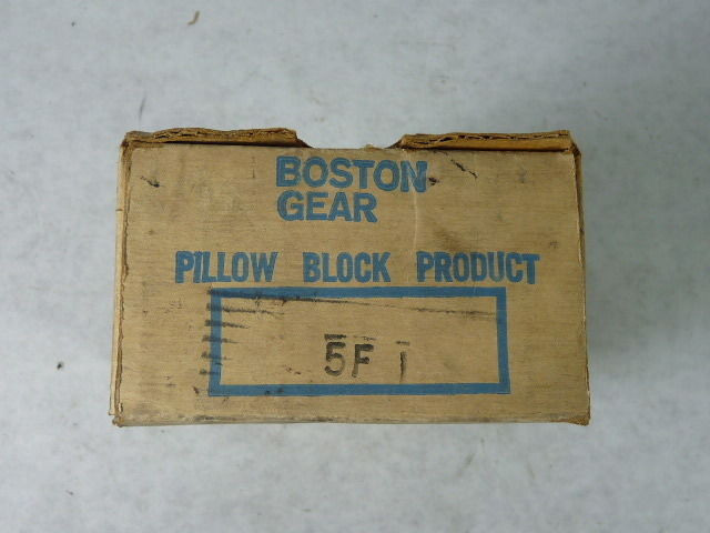 Boston 5F1 Square Flanged Bearing with Locking Collar 1" Bore NEW