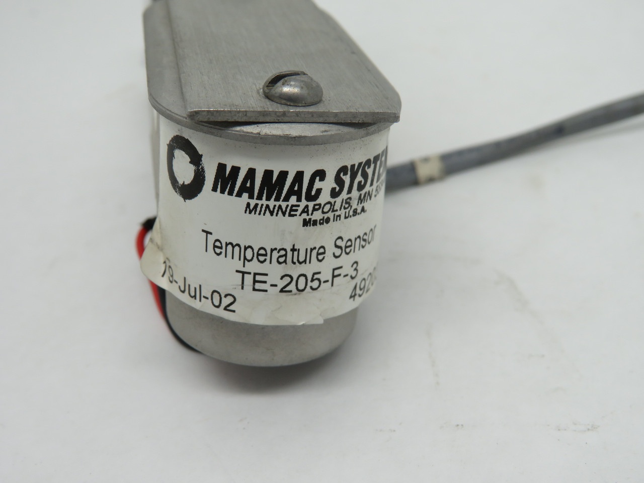 MAMAC Systems TE-205-F-3 Temperature Sensor USED