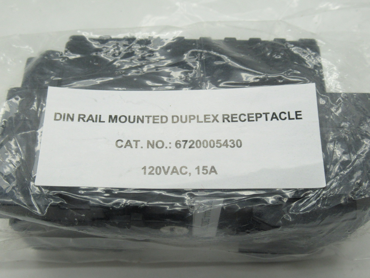 Weidmuller 6720005430 Duplex DIN-Rail Receptacle 15A 120VAC NWB