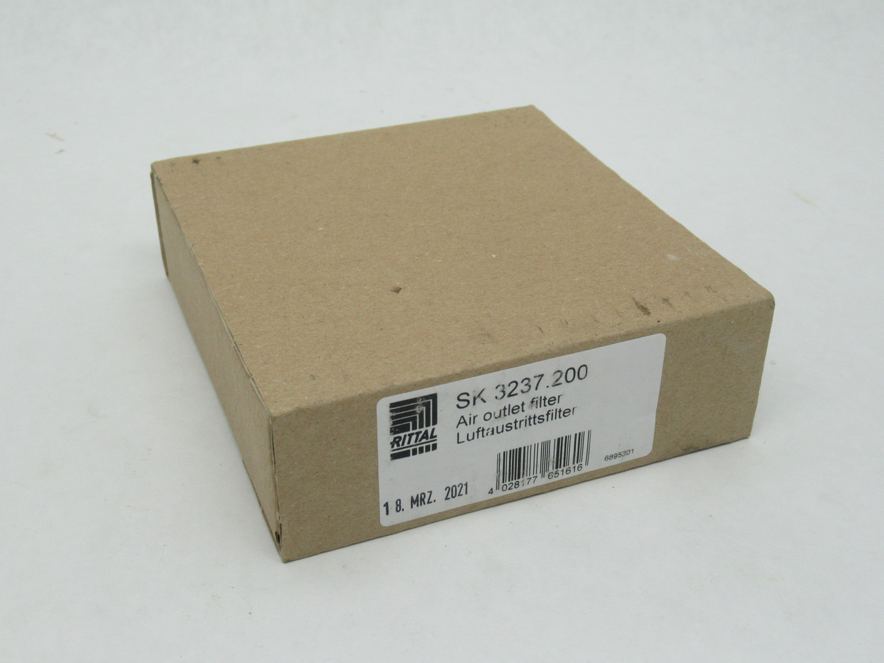 Rittal SK 3237.200 Air Outlet Filter 92x92mm Light Gray NEW