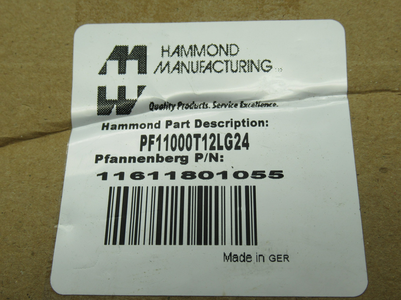 Pfannenberg 11611801055 PF 11000 Filterfan 24VDC 19m3/h, 92x92mm BOX DAMAGE NEW