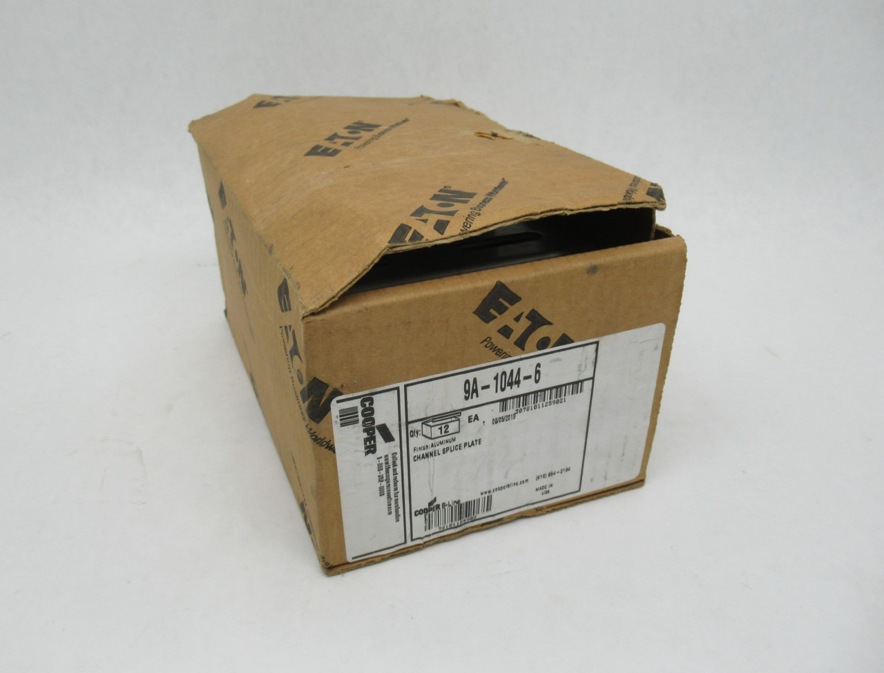 Cooper B-Line 9A-1044-6 Channel Splice Plate 6" High Aluminum 12-Pack NEW