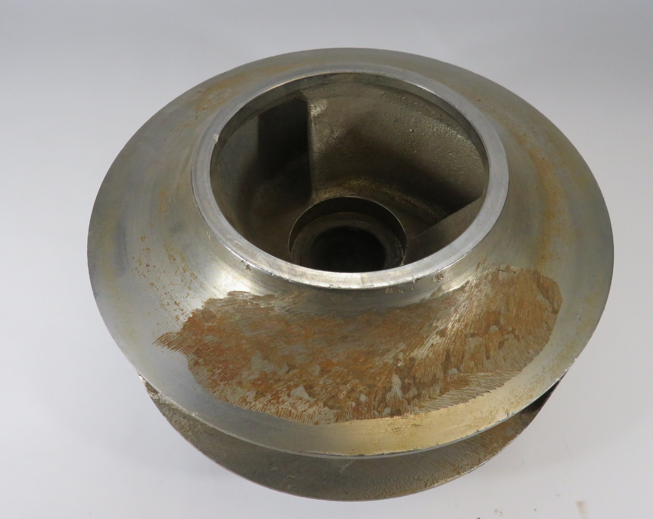 Generic Pump Impeller 3 Vane 12"OD 6"UID 2"LID 7-3/8"LTB SHELF WEAR USED