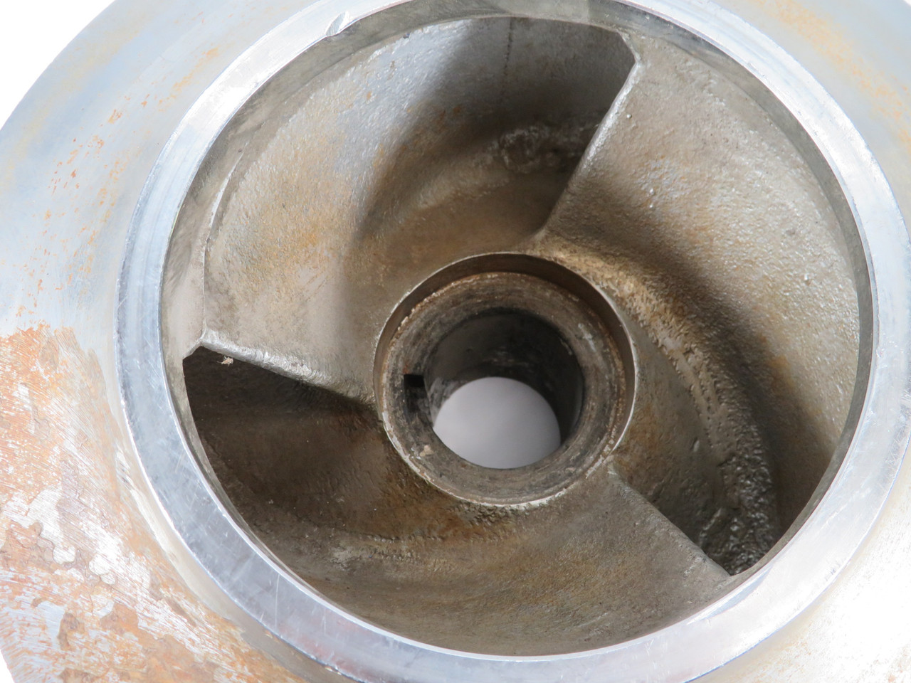 Generic Pump Impeller 3 Vane 12"OD 6"UID 2"LID 7-3/8"LTB SHELF WEAR USED