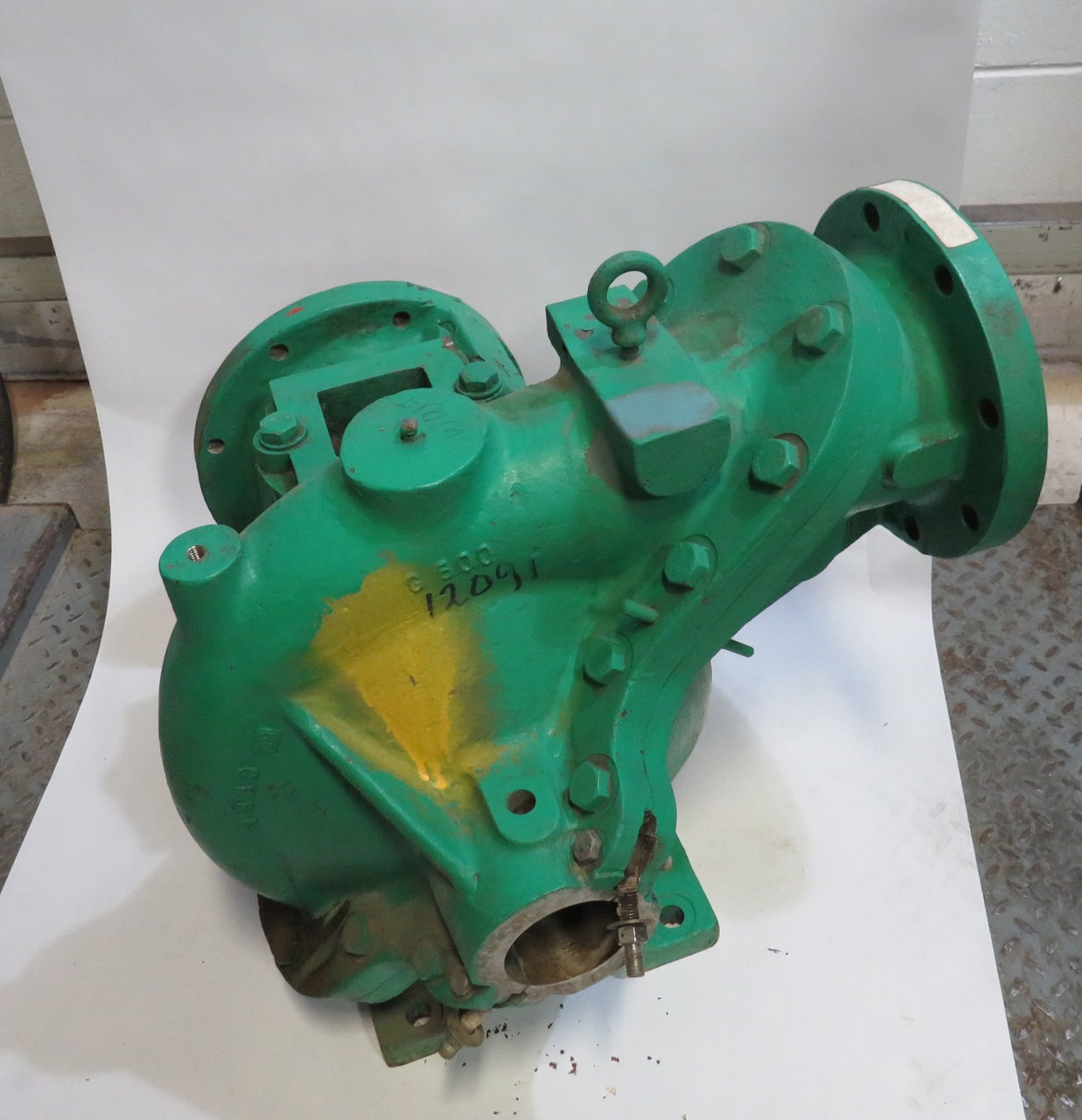 Generic Green Pump Casing Inlet: 8"ID Outlet: 5-3/4"ID SHELF WEAR USED