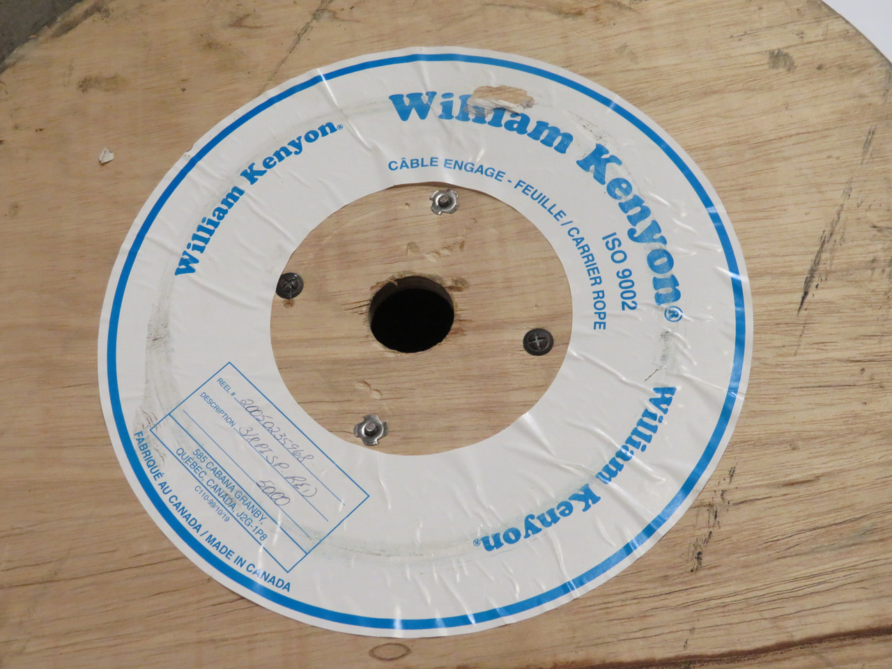 William Kenyon 20050235968 3/8 PISP Red Carrier Rope CUT LENGTH/DIRT STAINED NOP