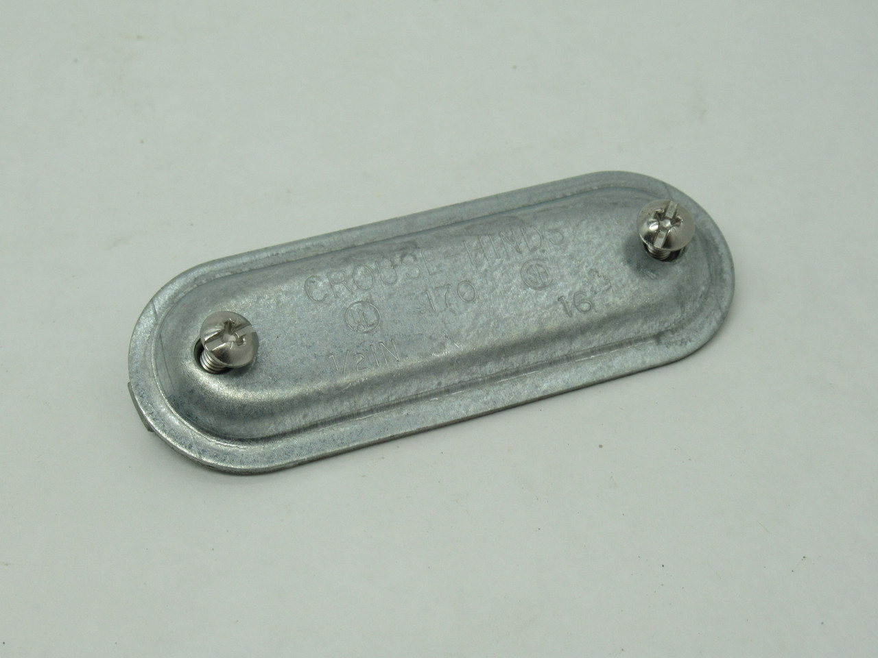 Crouse-Hinds 170 Form 7 Blank Conduit Body Cover 1/2" NOP