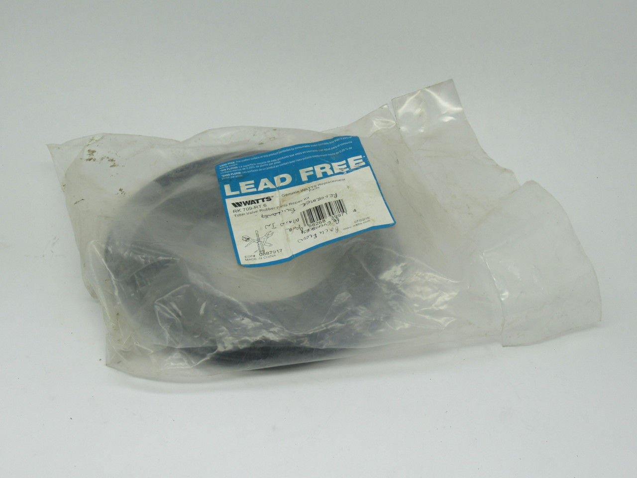 Watts RK709-RT6 Total Valve Rubber Parts Repair Kit 6" *RIPPED BAG* NWB