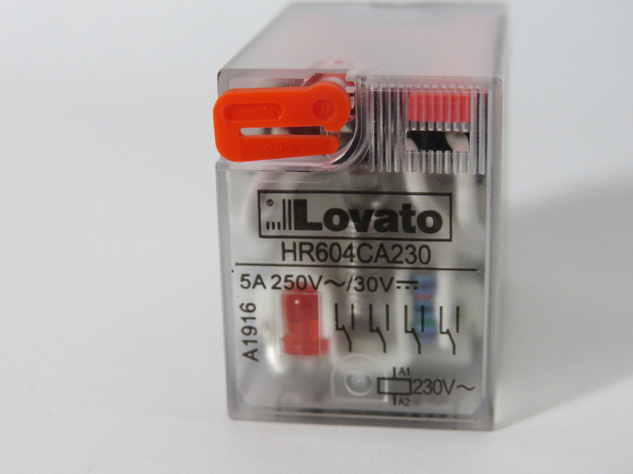 Lovato HR604CA230 General Relay 230VAC 5A 14 Blade USED
